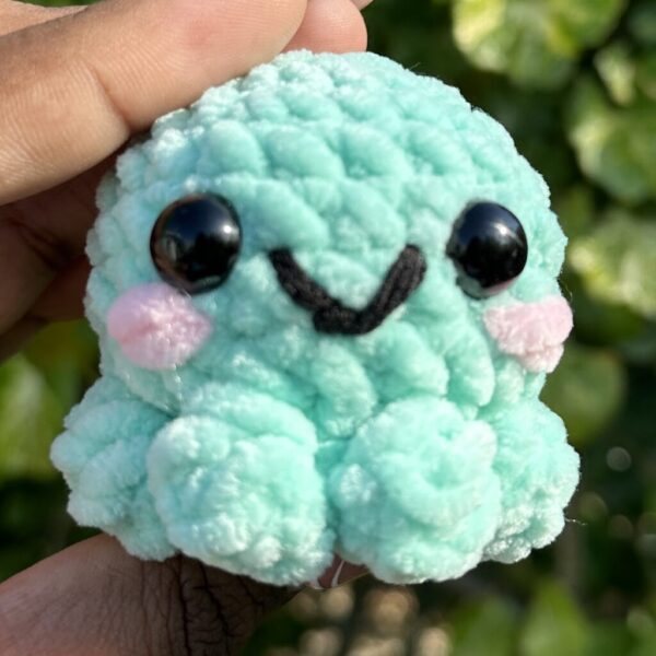 Crochet Baby Octopus Keychain