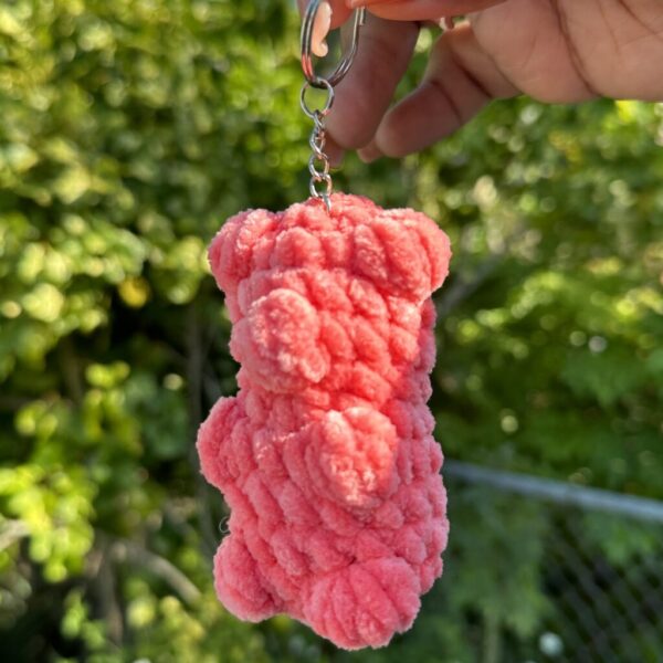 Crochet Gummy Bear Keychain