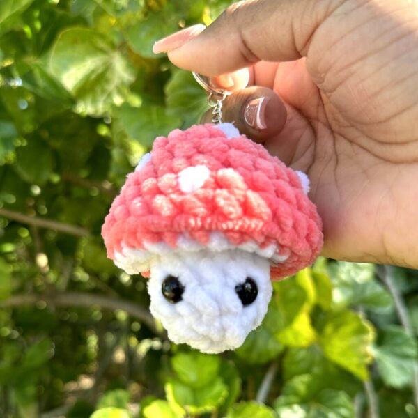 "Mushie Pop" Crochet Popping/Fidget Mushroom Keychain